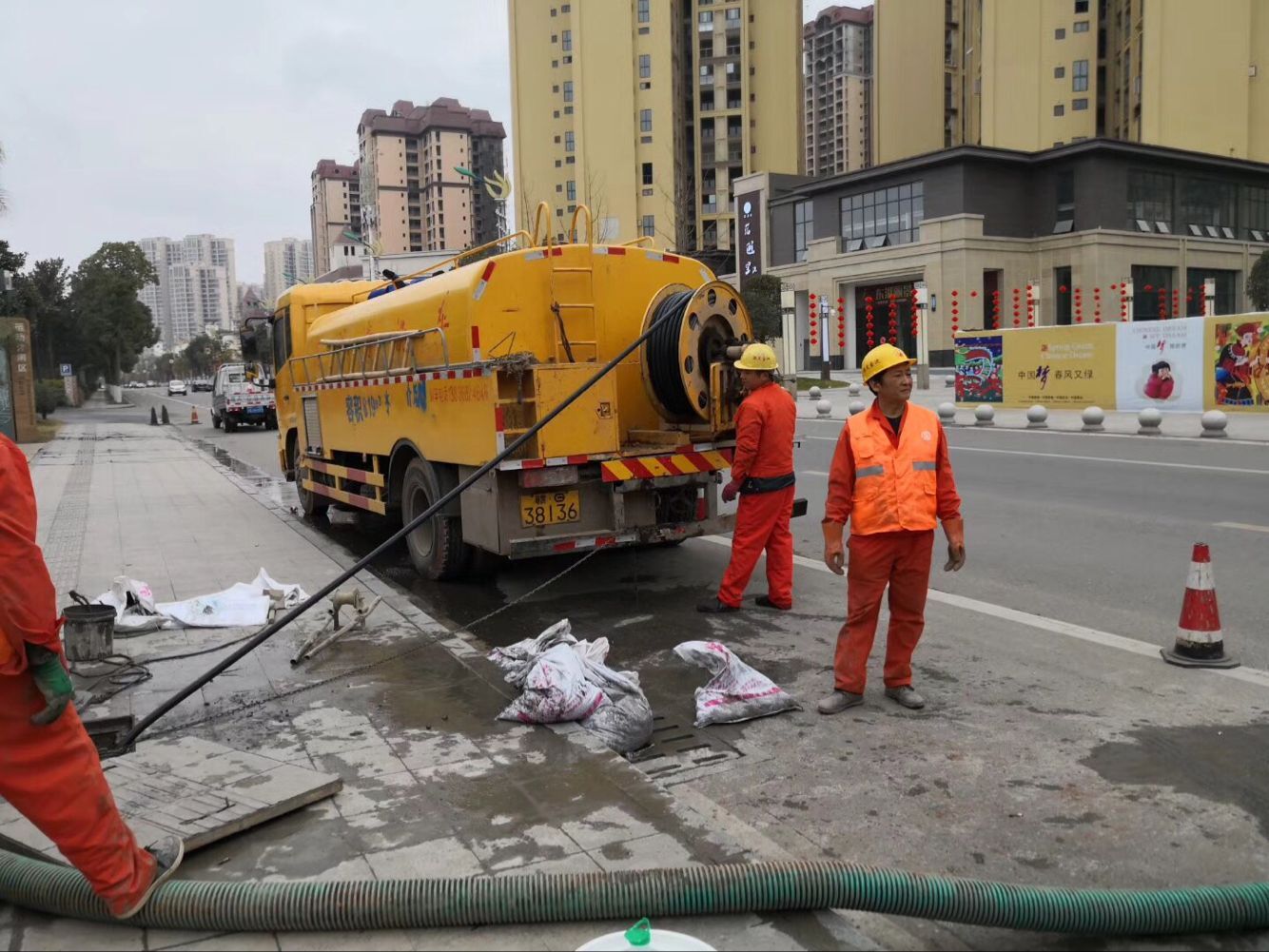 曲水排污管道清淤-管道清洗